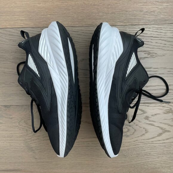 Fila Trazoros Energized 2 Athletic Lo Cut Lace Up Sneakers Black + White Sz 9 - Picture 5 of 11